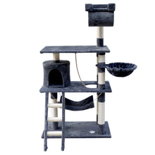 Load image into Gallery viewer, i.Pet Cat Tree 141cm Trees Scratching Post Scratcher Tower Condo House Furniture Wood
