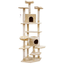 Load image into Gallery viewer, i.Pet Cat Tree 203cm Trees Scratching Post Scratcher Tower Condo House Furniture Wood Beige

