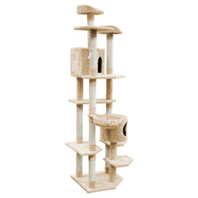 Load image into Gallery viewer, i.Pet Cat Tree 203cm Trees Scratching Post Scratcher Tower Condo House Furniture Wood Beige
