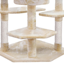 Load image into Gallery viewer, i.Pet Cat Tree 203cm Trees Scratching Post Scratcher Tower Condo House Furniture Wood Beige
