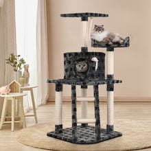 Load image into Gallery viewer, i.Pet Cat Tree 120cm Trees Scratching Post Scratcher Tower Condo House Furniture Wood 120cm
