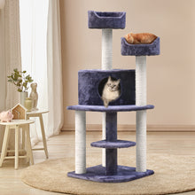 Load image into Gallery viewer, i.Pet Cat Tree Trees Scratching Post Scratcher Tower Condo House Grey 126cm
