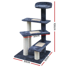Load image into Gallery viewer, i.Pet Cat Tree 100cm Trees Scratching Post Scratcher Tower Condo House Furniture Wood Steps
