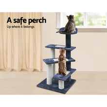 Load image into Gallery viewer, i.Pet Cat Tree 100cm Trees Scratching Post Scratcher Tower Condo House Furniture Wood Steps
