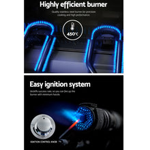 Load image into Gallery viewer, Grillz Portable Gas BBQ LPG Oven Camping Cooker Grill 2 Burners Stove Outdoor
