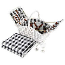 Load image into Gallery viewer, Alfresco 2 Person Picnic Basket Outdoor Insulated with Blanket
