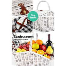 Load image into Gallery viewer, Alfresco 2 Person Picnic Basket Outdoor Insulated with Blanket
