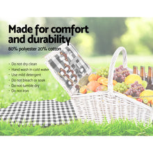 Load image into Gallery viewer, Alfresco 2 Person Picnic Basket Outdoor Insulated with Blanket
