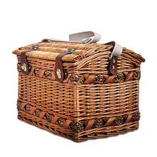 Load image into Gallery viewer, Alfresco 4 Person Picnic Basket Outdoor Insulated with Blanket

