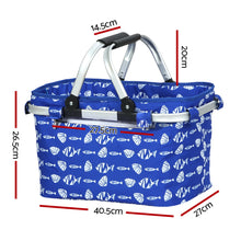 Load image into Gallery viewer, Alfresco Picnic Bag Basket Foldable Hamper for Camping Hiking; Insulated
