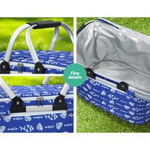 Load image into Gallery viewer, Alfresco Large Folding Picnic Bag Hamper for Camping Hiking, Insulated Lunch Cooler
