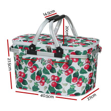 Load image into Gallery viewer, Alfresco Picnic Bag Basket Hamper Camping Hiking Insulated Lunch Cooler
