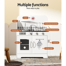 Load image into Gallery viewer, Keezi Kids Kitchen Set Pretend Play Wooden Toys Cooking Cookware Childrens Toy
