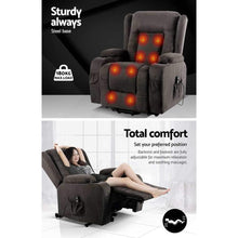 Load image into Gallery viewer, Premium Heated Massage Electric Recliner Chair With Lift-Health &amp; Beauty-The White Mall

