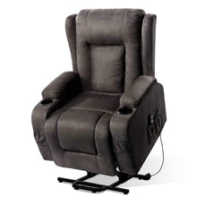 Load image into Gallery viewer, Artiss Electric Recliner Chair Lift Heated Massage Chairs Fabric Lounge Sofa
