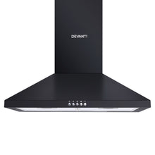 Load image into Gallery viewer, Devanti Pyramid Range Hood Rangehood 600mm 60cm Kitchen Canopy Black
