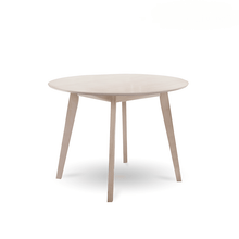 Load image into Gallery viewer, Round Dining Table Solid hardwood White Wash
