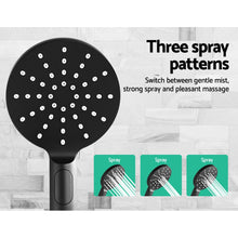 Load image into Gallery viewer, Cefito WELS 9&#39;&#39; Rain Shower Head Set Round Handheld High Pressure Wall Black

