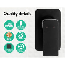 Load image into Gallery viewer, Cefito WELS 9&#39;&#39; Rain Shower Head Mixer Round Handheld High Pressure Wall Black
