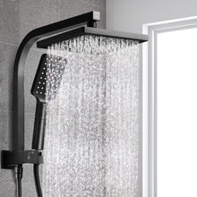 Load image into Gallery viewer, Cefito WELS 8&#39;&#39; Rain Shower Head Set Square Handheld High Pressure Wall Black
