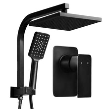 Load image into Gallery viewer, Cefito WELS 8&#39;&#39; Rain Shower Head Mixer Square Handheld High Pressure Wall Black
