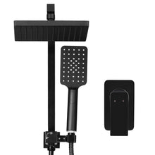 Load image into Gallery viewer, Cefito WELS 8&#39;&#39; Rain Shower Head Mixer Square Handheld High Pressure Wall Black
