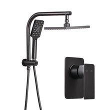 Load image into Gallery viewer, Cefito WELS 8&#39;&#39; Rain Shower Head Mixer Square Handheld High Pressure Wall Black
