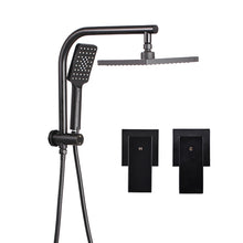 Load image into Gallery viewer, Cefito WELS 8&#39;&#39; Rain Shower Head Taps Square Handheld High Pressure Wall Black
