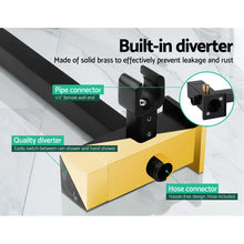 Load image into Gallery viewer, Cefito WELS 8&#39;&#39; Rain Shower Head Taps Square Handheld High Pressure Wall Black
