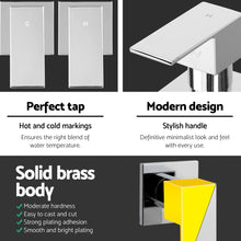 Load image into Gallery viewer, Cefito Bathroom Taps Faucet Rain Shower Head Set Hot And Cold Diverter DIY Chrome
