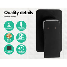 Load image into Gallery viewer, Cefito WElS 8&#39;&#39; Rain Shower Head Mixer Square High Pressure Wall Arm DIY Black
