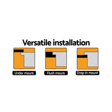 Load image into Gallery viewer, Cefito Stone Kitchen Sink Round 430MM Granite Under/Topmount Basin Bowl Laundry White
