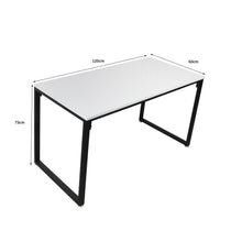 Load image into Gallery viewer, Sleek White &amp; Black Stylish Office Desk for Computer, Study, Home, Workstation, Bedroom-The White Mall-The White Mall
