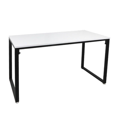 Sleek White & Black Stylish Office Desk for Computer, Study, Home, Workstation, Bedroom-The White Mall-The White Mall