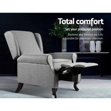 Load image into Gallery viewer, Stylish Grey Recliner Armchair, Lounge Chair-Recliner Armchair-The White Mall
