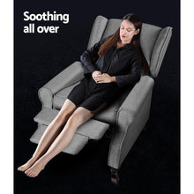 Load image into Gallery viewer, Stylish Grey Recliner Armchair, Lounge Chair-Recliner Armchair-The White Mall
