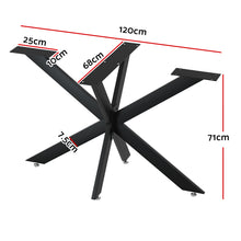 Load image into Gallery viewer, Artiss Starburst Table Legs Coffee Dining Table Legs DIY Metal Leg 120X68cm
