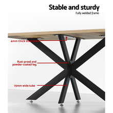 Load image into Gallery viewer, Artiss Starburst Table Legs Coffee Dining Table Legs DIY Metal Leg 120X68cm
