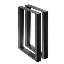 Load image into Gallery viewer, 2x Coffee Dining Table Legs Steel Industrial Vintage Bench Metal Box Shape 710MM
