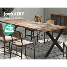 Load image into Gallery viewer, 2x Metal Legs Coffee Dining Table Steel Industrial Vintage Bench X Shape 710MM
