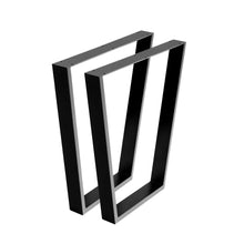 Load image into Gallery viewer, Artiss 2x Coffee Dining Table Legs 71x65/40CM Industrial Vintage Bench Metal Trapezoid
