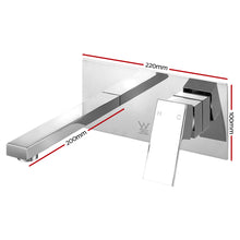 Load image into Gallery viewer, Cefito Bathroom Tap SET OF 2 Basin Mixer Wall Taps Faucet Sink Brass Silver WELS
