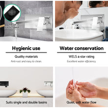 Load image into Gallery viewer, Cefito Bathroom Tap SET OF 2 Basin Mixer Wall Taps Faucet Sink Brass Silver WELS
