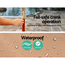 Load image into Gallery viewer, Instahut Outdoor Umbrella 3M Pole Cantilever Stand Garden Umbrellas Patio Beige
