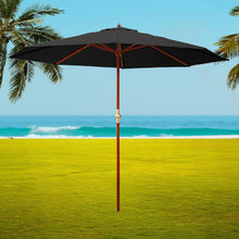 Load image into Gallery viewer, Instahut Outdoor Umbrella 3M with Pole Cantilever Stand Black
