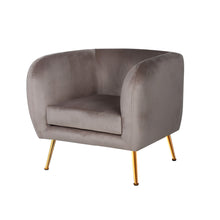 Load image into Gallery viewer, Artiss Armchair Lounge Chair Accent Armchair Velvet Beige
