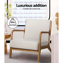 Load image into Gallery viewer, Artiss Armchair Lounge Chair Accent Armchair Bedroom Beige
