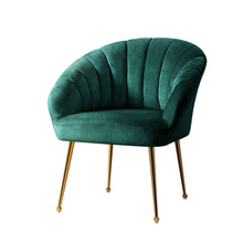 Load image into Gallery viewer, Artiss Armchair Lounge Chair Accent Armchair Velvet Green
