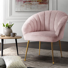 Load image into Gallery viewer, Artiss Armchair Lounge Chair Armchair Accent Velvet Pink

