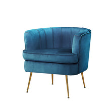 Load image into Gallery viewer, Artiss Armchair Lounge Chair Accent Armchair Velvet Navy Blue
